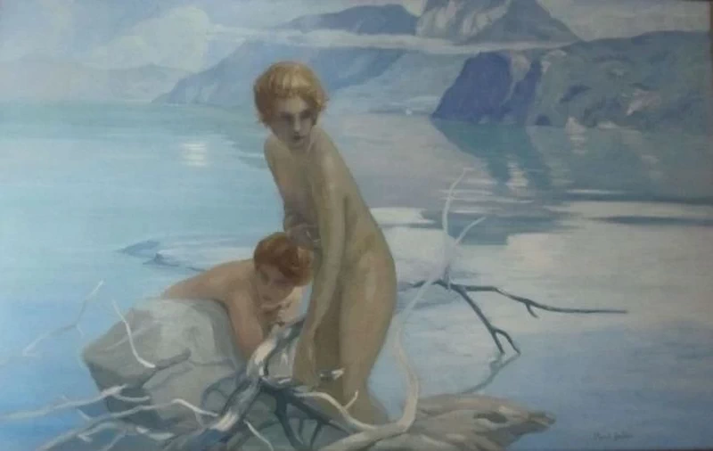 Paul Émile Chabas - Bagnanti al lago di Annecy